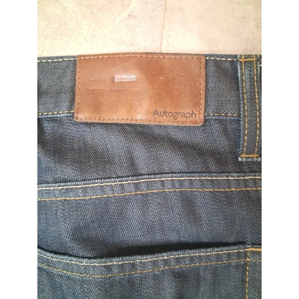 Marks & Spencer Autograph Straight Jeans Mens Size 38X33 - Picture 4 of 12